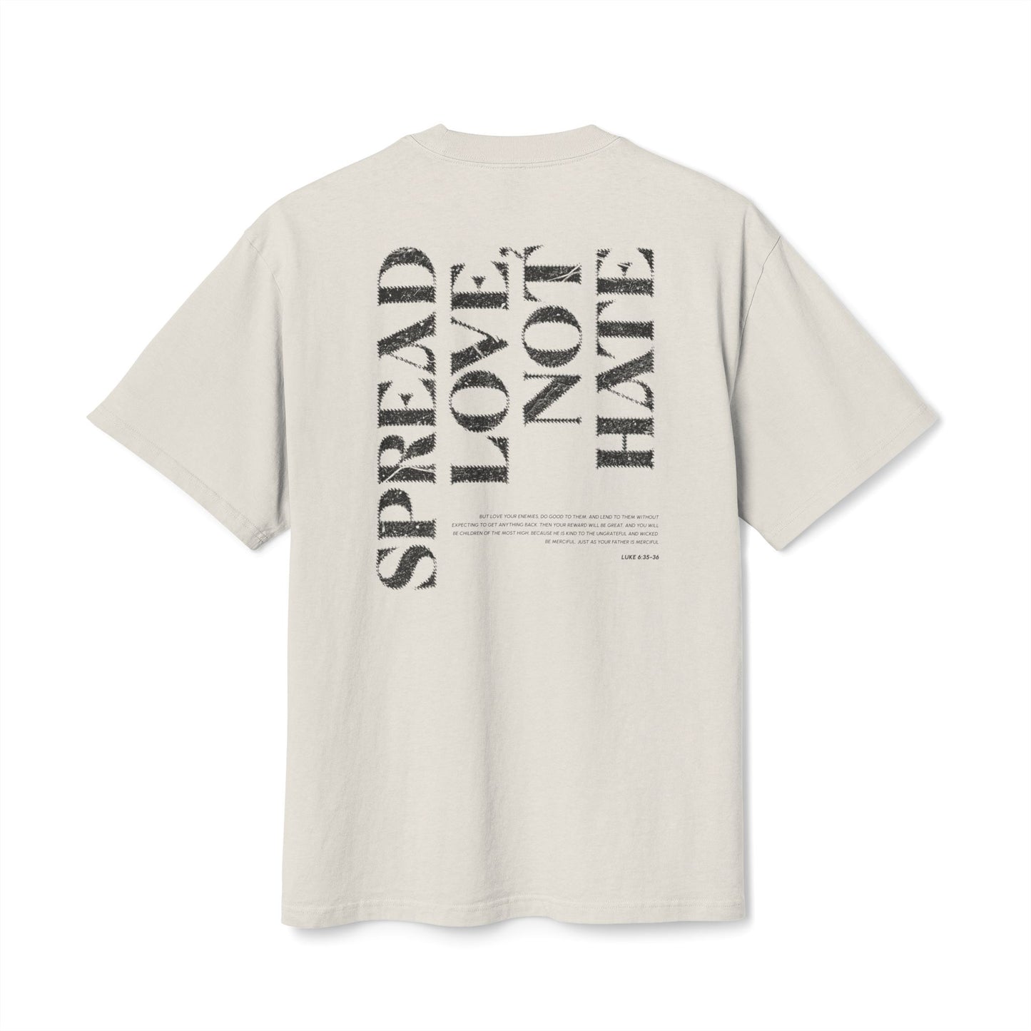 Spread Love Not Hate Faded Tshirt