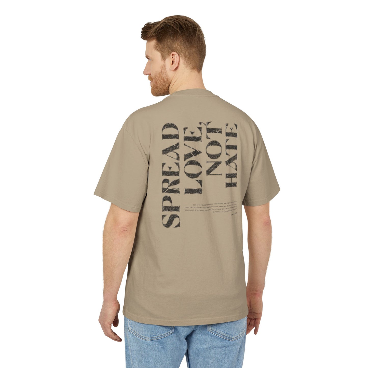 Spread Love Not Hate Faded Tshirt