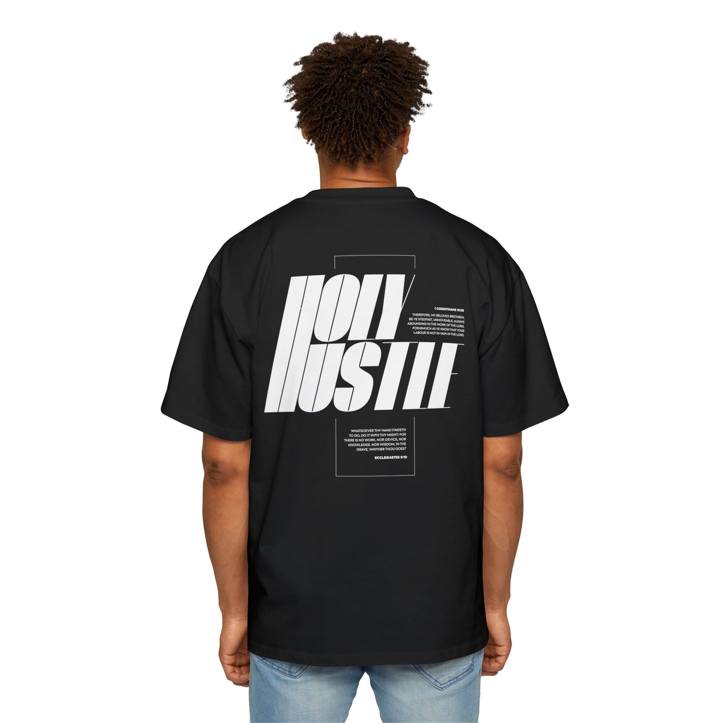 Holy Hustle - Men's Heavy Oversized Tee