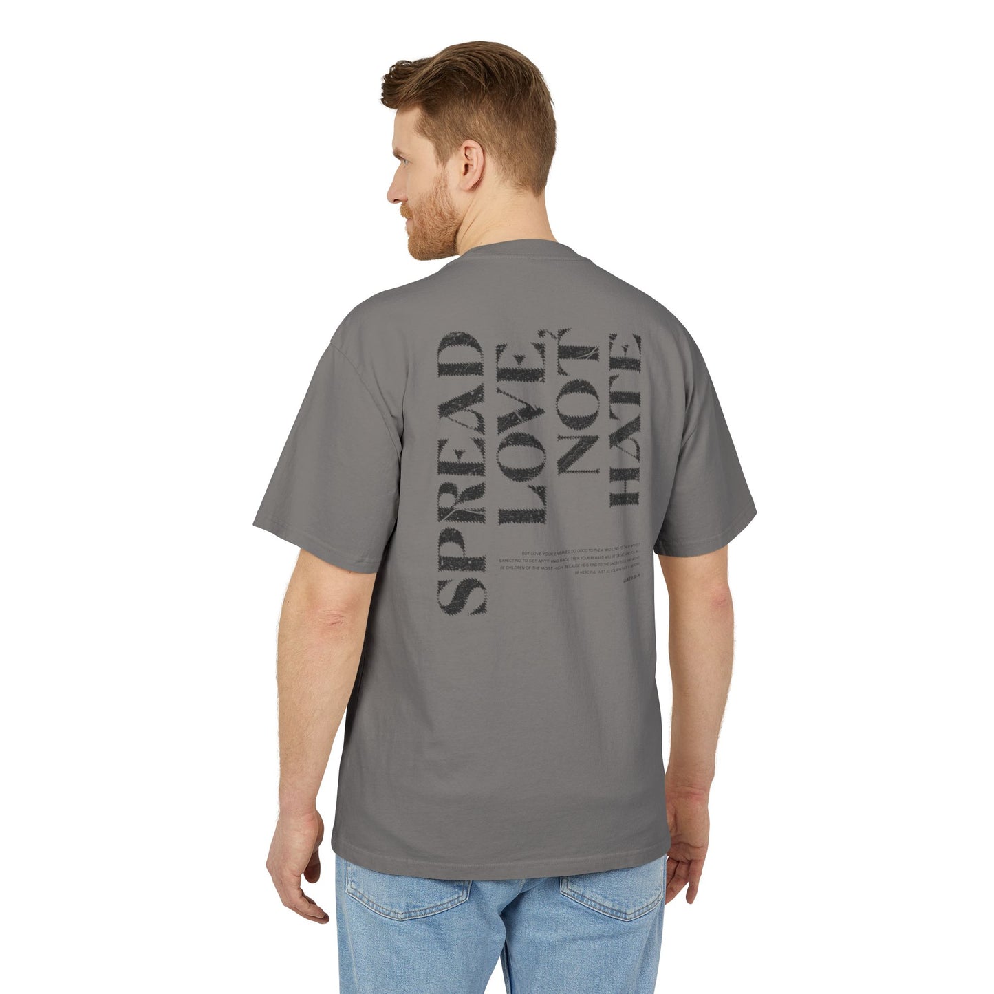 Spread Love Not Hate Faded Tshirt
