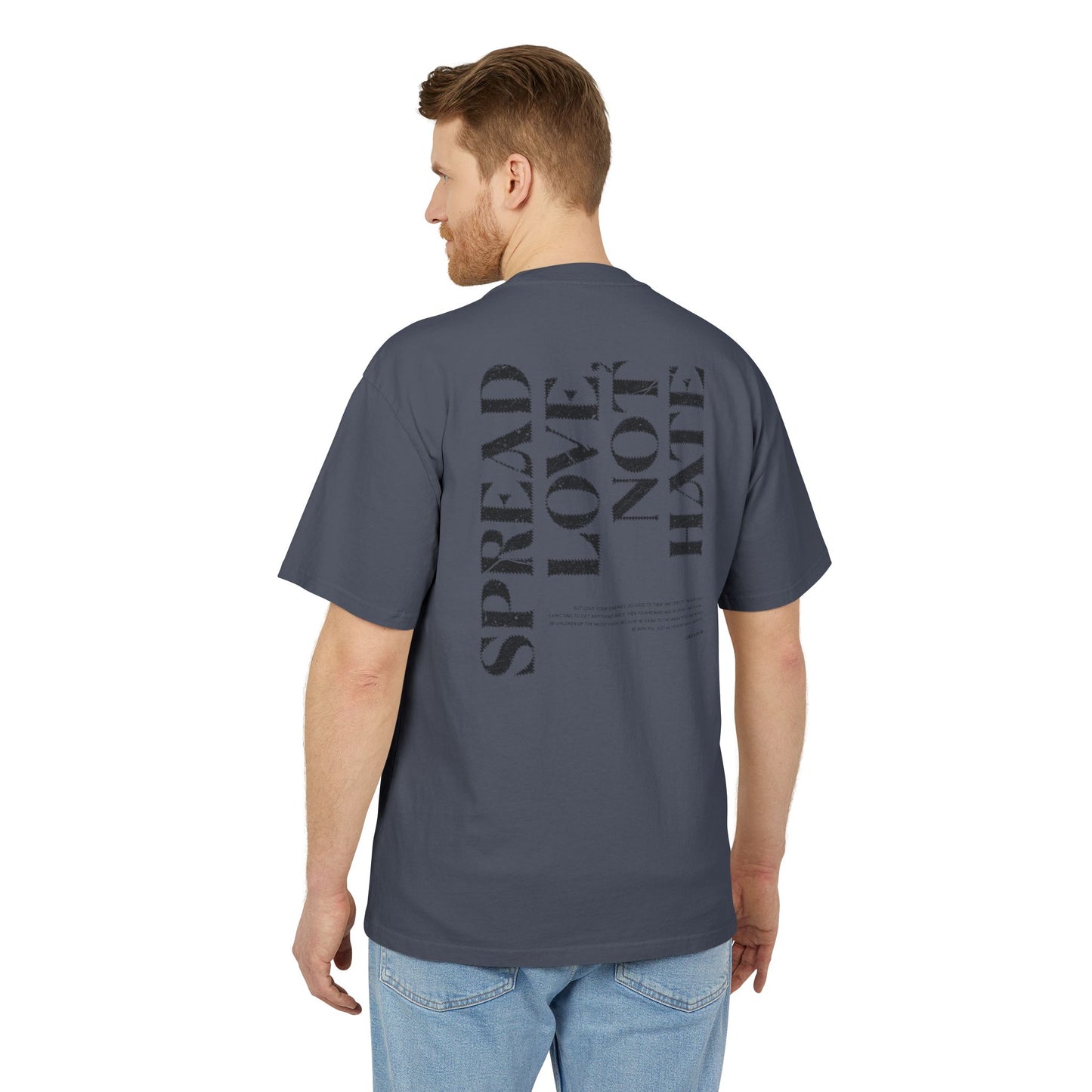 Spread Love Not Hate Faded Tshirt