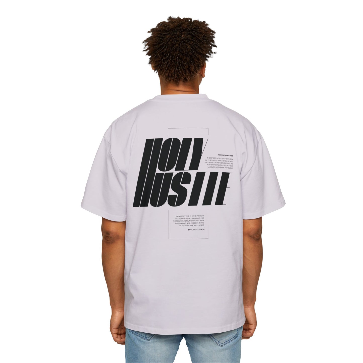 Holy Hustle - Men's Heavy Oversized Tee