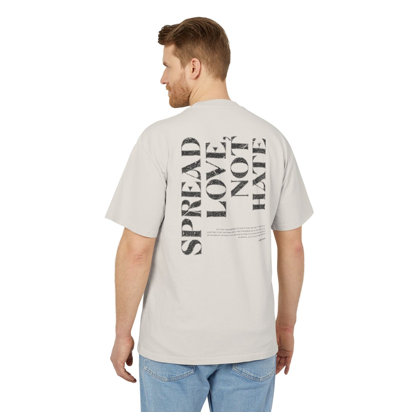 Spread Love Not Hate Faded Tshirt