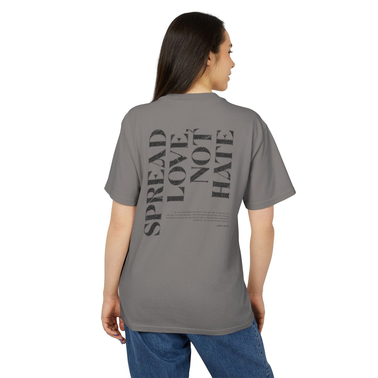 Spread Love Not Hate Faded Tshirt