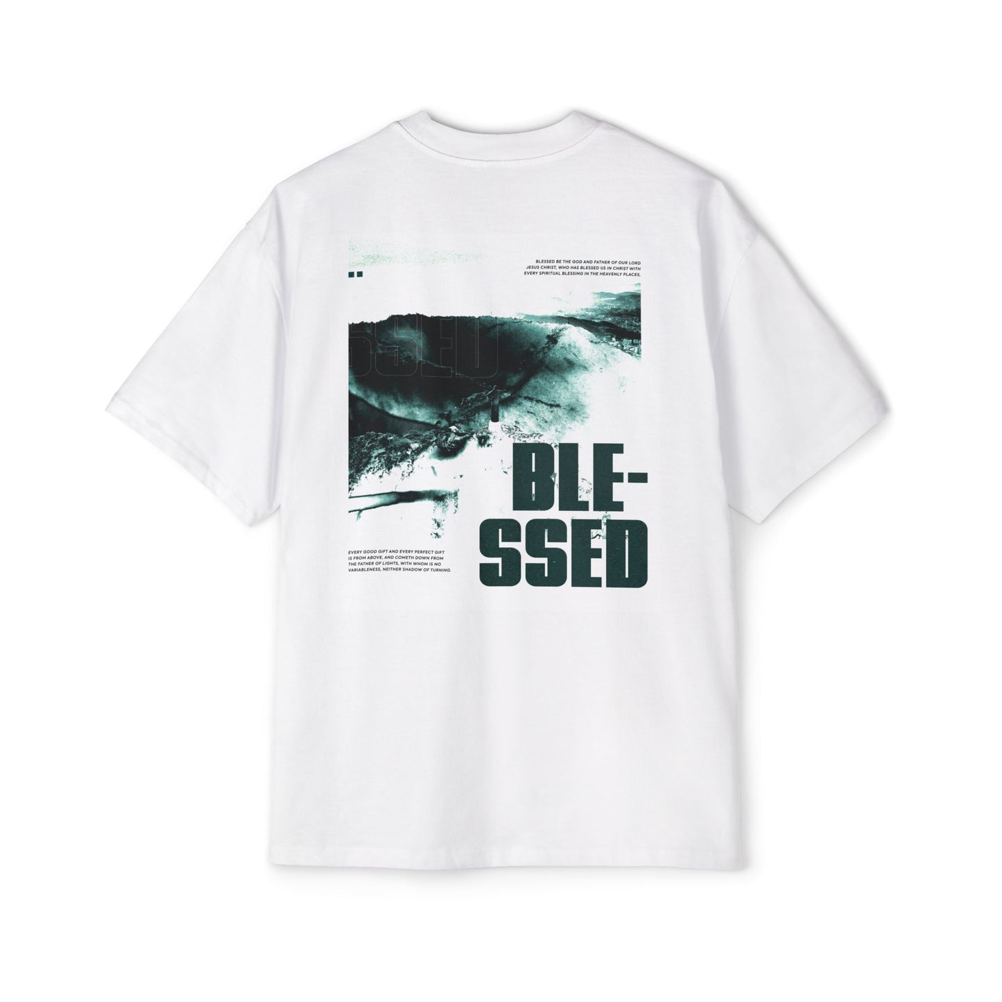 Oversized Tee Blessed Christian Men's Shirt