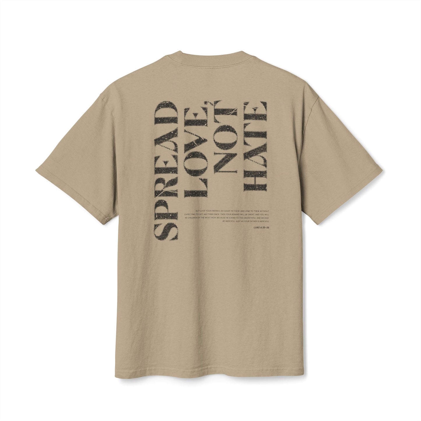 Spread Love Not Hate Faded Tshirt