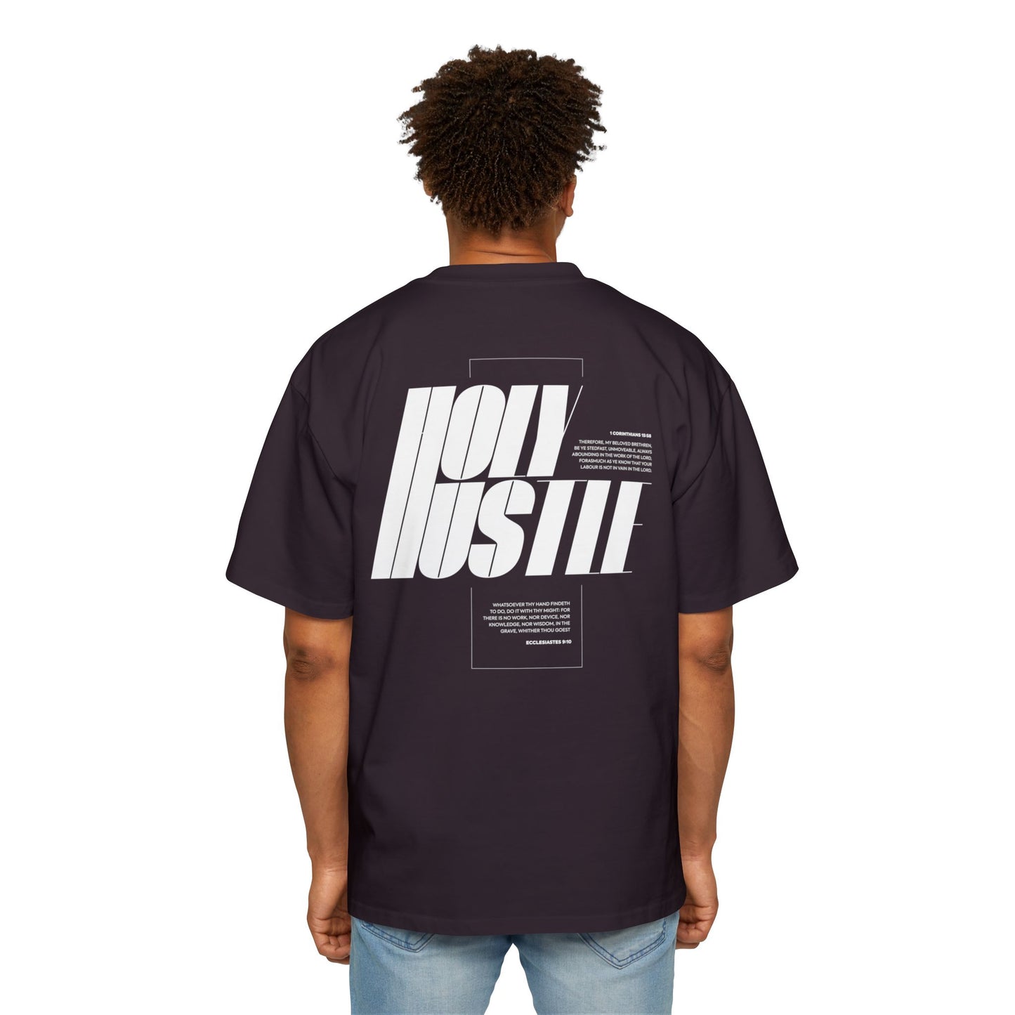 Holy Hustle - Men's Heavy Oversized Tee